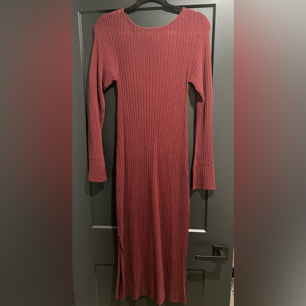 Knit sweater dress